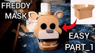 How To Make Freddy Mask With Cardboard | EASY TUTORIAL | PART 1