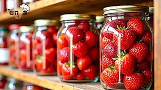 I store fresh strawberries in a jar without a refrigerator and they don't spoil for years!