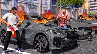 РЕАЛЬНАЯ ЖИЗНЬ В GTA 5 - БАНДИТЫ ПОДОЖГЛИ МОЙ АВТОСАЛОН! ВСЕ МОИ МАШИНЫ СГОРЕЛИ! ВОТЕР