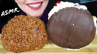 MASSIVE CHOCOLATE PROFITEROLE PUFF & CAKE SANDWICH  | No Talking | ASMR Mukbang | Messy Eating