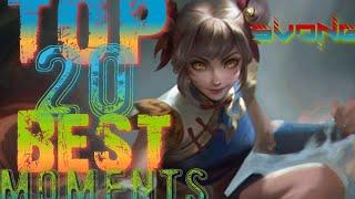 TOP 20 BEST MOMENTS WANWAN / ТОП 20 ЛУЧШИХ МОМЕНТОВ ВАНВАН. Mobile legends / Мобайл легендс. RATING