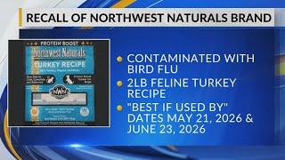 Cat food distributed to Wisconsin and 11 other states recalled after positive bird flu test; 1 cat d