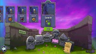 Walkthrough Plants Vs Zombies - Fog Level 10 ( Adventure 2 )