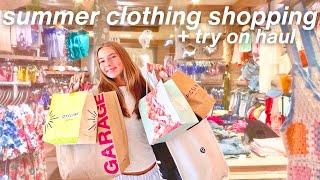 SUMMER CLOTHING SHOPPING️*vlog + try on haul*