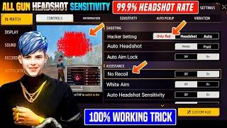 Free Fire Headshot Setting After Ob49 Update 2025Best Sensitivity Settings ️| Sensitivity Setting