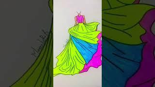 Fashion Design Illustrations ideas for beginners #shortvideo #a2z #fashion #fashiondesigining