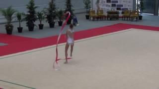 Anastasia Borisova RUS ribbon clubs all around Luxenbourg Trophy 2017