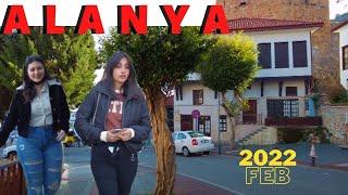 alanya street tour alanya walking tour 2022 winter in alanya 4K VİDEO antalya turkey holiday travel