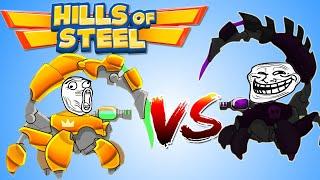 БИТВА СКОРПИОНОВ в HILLS OF STEEL. Летсплей андроид игры от Yoorok Games. Легендарный танк Скорпион