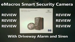 eMACROS Wireless Home Security Camera System Outdoor, Driveway Alarm with Camera, HD Nearly 2K