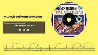 Dave Brubeck-Take Five | Drum Score, Drum Sheet Music