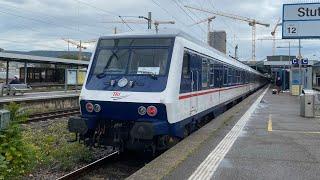 Trains in Stuttgart Hbf (Germany, Baden Württemberg)