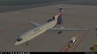 X-plane 11/ Запуск ТУ-154 с проверками систем