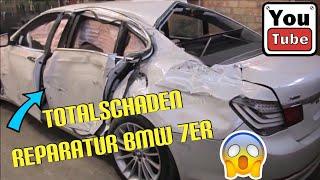 Bmw 7er Serie F01 750i Totalschaden Unfall Reparatur / Full Body Repair Car Crash