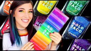 NEW Holo Taco Rainbow Linear Holo Collection from Simply Nailogical! || KELLI MARISSA