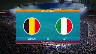 PES 2021 | EURO 2020 | BELGIUM VS ITALY FHD GAMEPLAY 2021