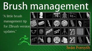 A quick tip on Brush management between ZBrush installations