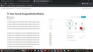 NotionNotes - How to organize the Saved Images DB in Notion.