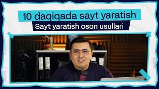 Sayt yaratish | 10 daqiqada sayt yaratish (tilda,wordpress,) | Web sayt yaratish bosqichlari