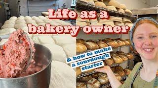 Life as a 19yr old bakery owner who works solo! & a sourdough starter tutorial