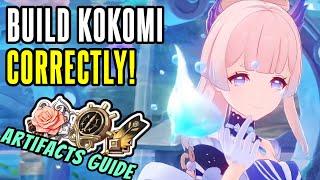 KOKOMI'S HIGHEST DPS Artifact Builds Guide | Heart of Depth, Millelith, Maiden - Genshin Impact