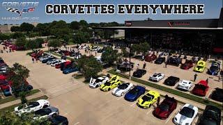 CORVETTES TAKEOVER HARLEY DAVIDSON!!