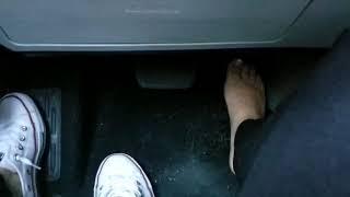 Driving Highlander Barefoot