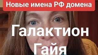 Галактион и Гайя. Новые имена РФ домена (Сны о России)