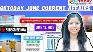 GKToday Current Affairs  19 June, 2025