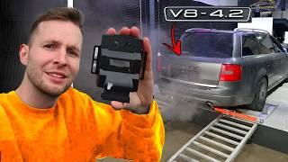 I'm testing a $100 chip tuning box from the Internet on my Audi S6 V8!