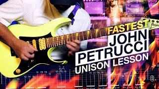 Fastest John Petrucci Unison