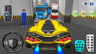 3D New Luxury Yellow Car Parking in Building - 3D Driving Class Simulation game - Android gameplay