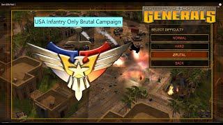 C&C Generals USA Infantry Only Part 1 - Brutal Campaign