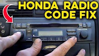 How to Get Honda Radio Serial Number, Code and How to Enter It