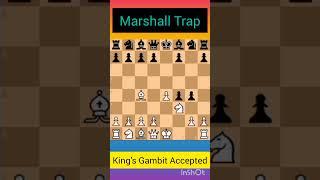 Marshall Trap || King's Gambit Accepted, 1913 #chess