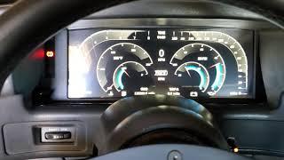 1989 Mustang Fox Body with Autometer Invision Full Digital Instrument Cluster