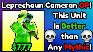 LEPRECHAUN CAMERAMAN Is OP! (Roblox Toilet Tower Defense)!