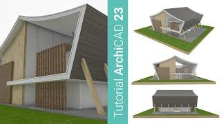 Modern Roof Design Witch ArchiCAD 23