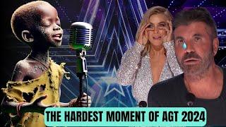 No one could hold back tears boy shakes up Got Talent  2024 WITH song to his mother lost in a boat