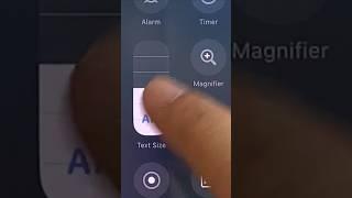 Resize iPhone Text from Control Center #howto #tech #iphone #shorts #apple #technology