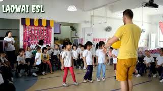 English ESL lesson in Chinese kindergarten