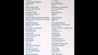 Hip Hop 1986 Chad Jackson Megamix