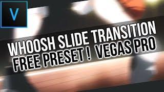 How to do Whoosh Slide Transition [Free Preset] Sony Vegas Pro 11,12,13,14 or 15