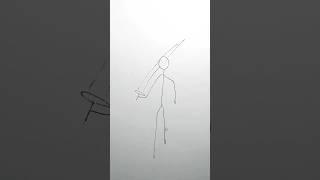 Stickman Anime characters SpeedDrawing  #howtodraw #anime #shorts #naruto  #drawing #stickman