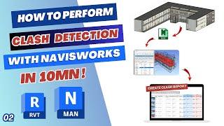 Clash detection tutorial with Navisworks Manage 2023 in 10mn