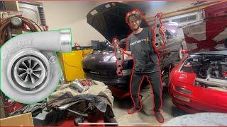 sc400 turbo part 2 - building headers + alternator relocation!!!