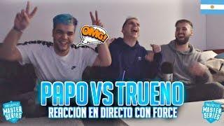 ¡REACCIÓN A PAPO VS TRUENO CON FORCE EN VIVO! *LO MENCIONAN*