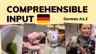 Ich mache einen Matcha: german comprehensible input | input comprensible alemán