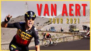 Exhibiciones de VAN AERT en el TOUR de Francia 2021