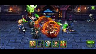 Hero Wars: Tower Raid using Thea, Arachne, Maya, Phobos and Mojo (Beginner)